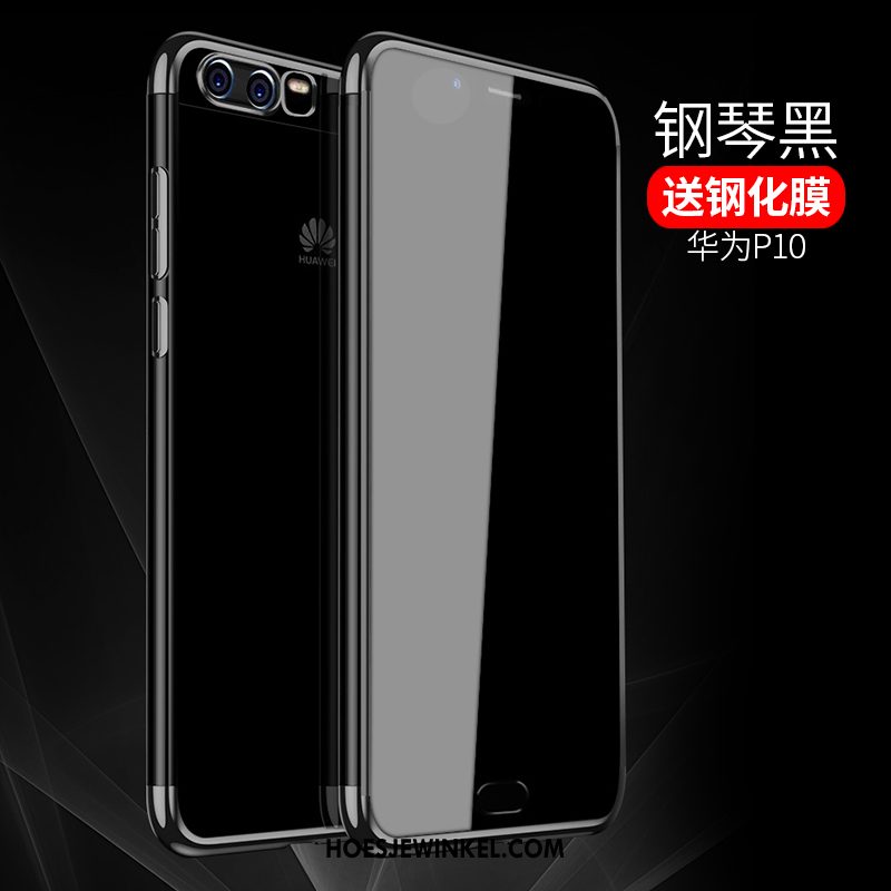 Huawei P10 Hoesje Bescherming Siliconen Zacht, Huawei P10 Hoesje Blauw Anti-fall