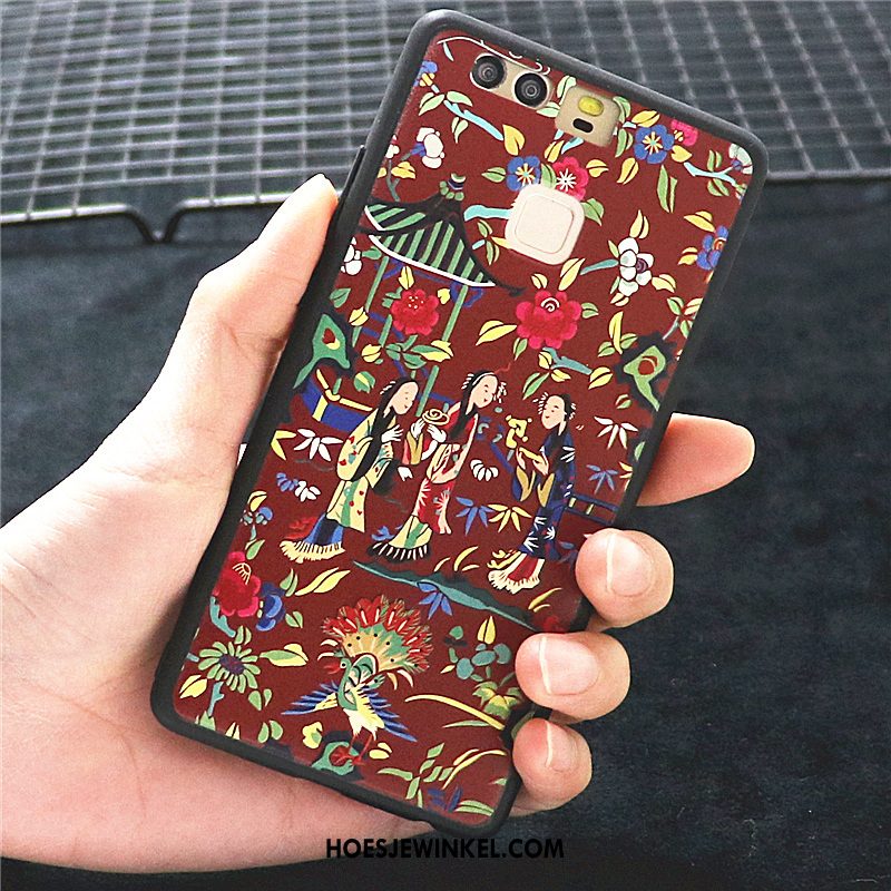 Huawei P10 Hoesje Hanger Bescherming Paleis, Huawei P10 Hoesje Siliconen Anti-fall