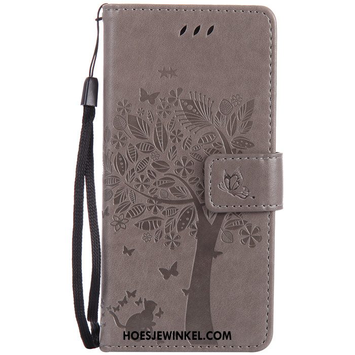 Huawei P10 Hoesje Hoes Anti-fall Bescherming, Huawei P10 Hoesje Folio Leren Etui