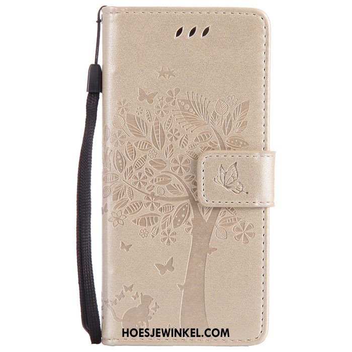 Huawei P10 Hoesje Hoes Anti-fall Bescherming, Huawei P10 Hoesje Folio Leren Etui