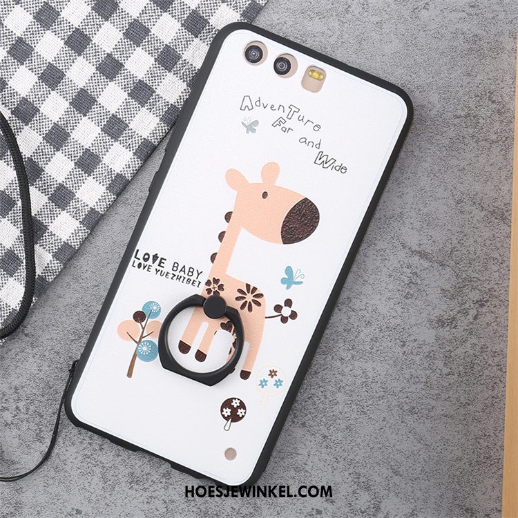 Huawei P10 Hoesje Hoes Hanger Zacht, Huawei P10 Hoesje Mobiele Telefoon Wit