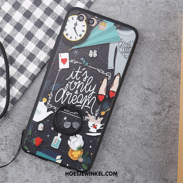 Huawei P10 Hoesje Hoes Hanger Zacht, Huawei P10 Hoesje Mobiele Telefoon Wit