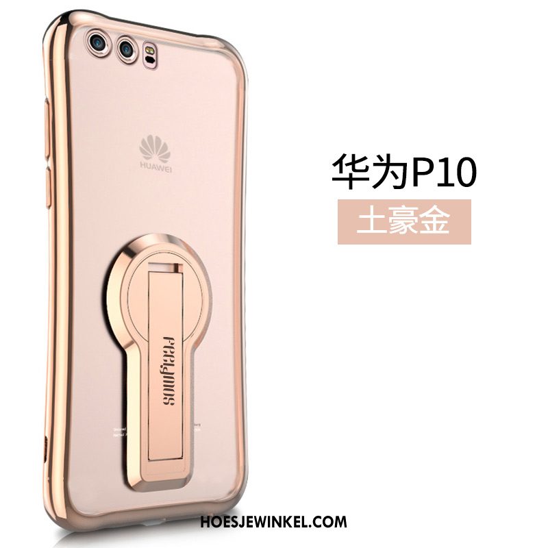 Huawei P10 Hoesje Lovers Hanger Bescherming, Huawei P10 Hoesje Gasbag Rose Goud