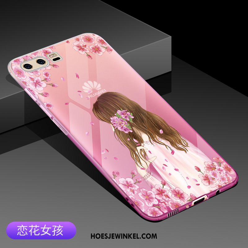 Huawei P10 Hoesje Lovers Trendy Merk Hoes, Huawei P10 Hoesje Siliconen Nieuw