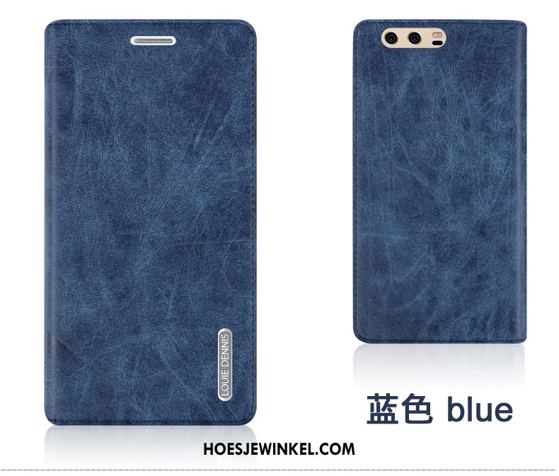 Huawei P10 Hoesje Mobiele Telefoon Leren Etui Achterklep, Huawei P10 Hoesje Bescherming Purper