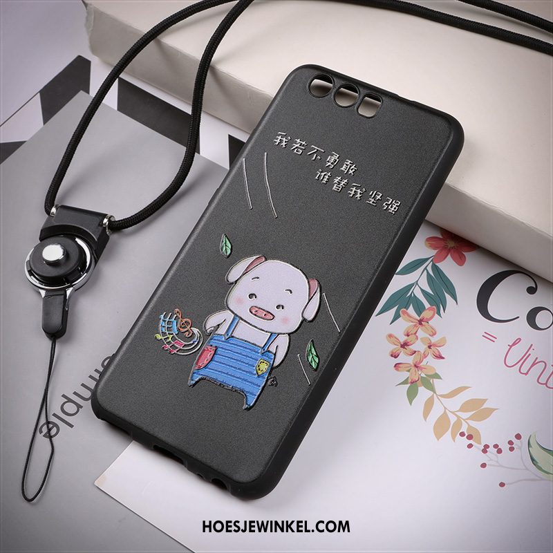 Huawei P10 Hoesje Mobiele Telefoon Ondersteuning Zacht, Huawei P10 Hoesje Anti-fall Hanger