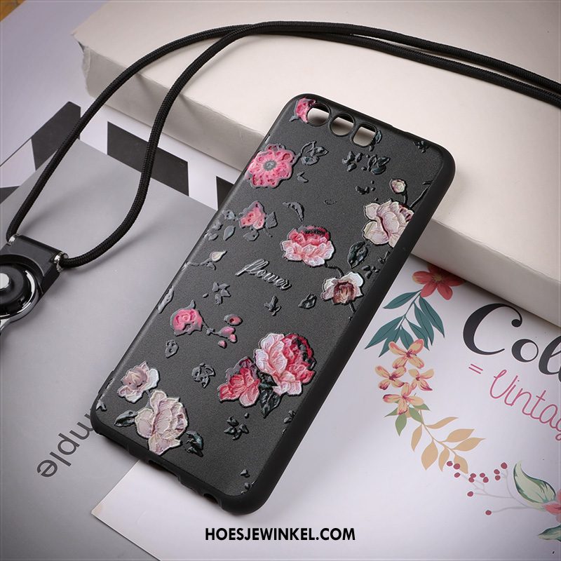 Huawei P10 Hoesje Mobiele Telefoon Ondersteuning Zacht, Huawei P10 Hoesje Anti-fall Hanger