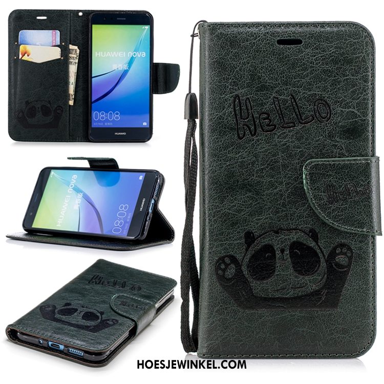 Huawei P10 Lite Hoesje Anti-fall Mobiele Telefoon Folio, Huawei P10 Lite Hoesje All Inclusive Leren Etui