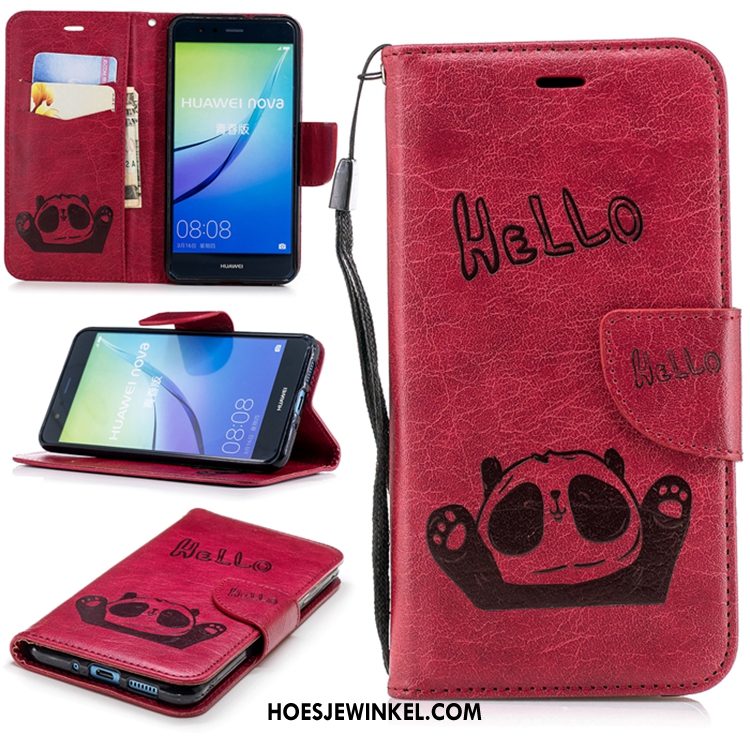 Huawei P10 Lite Hoesje Anti-fall Mobiele Telefoon Folio, Huawei P10 Lite Hoesje All Inclusive Leren Etui