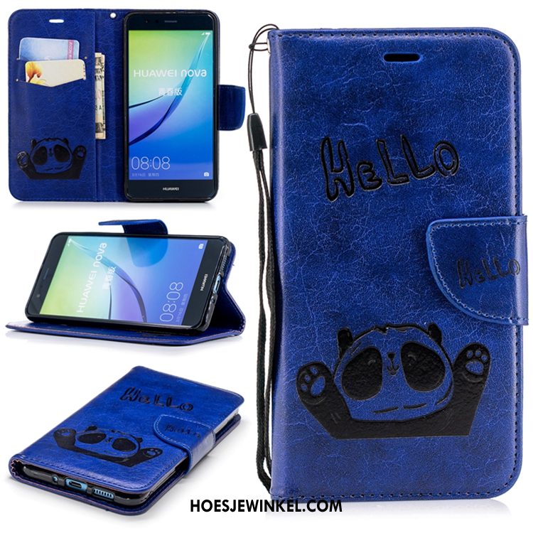 Huawei P10 Lite Hoesje Anti-fall Mobiele Telefoon Folio, Huawei P10 Lite Hoesje All Inclusive Leren Etui