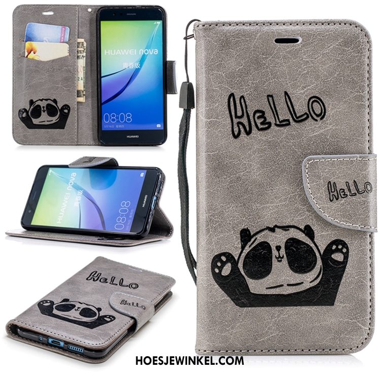 Huawei P10 Lite Hoesje Anti-fall Mobiele Telefoon Folio, Huawei P10 Lite Hoesje All Inclusive Leren Etui