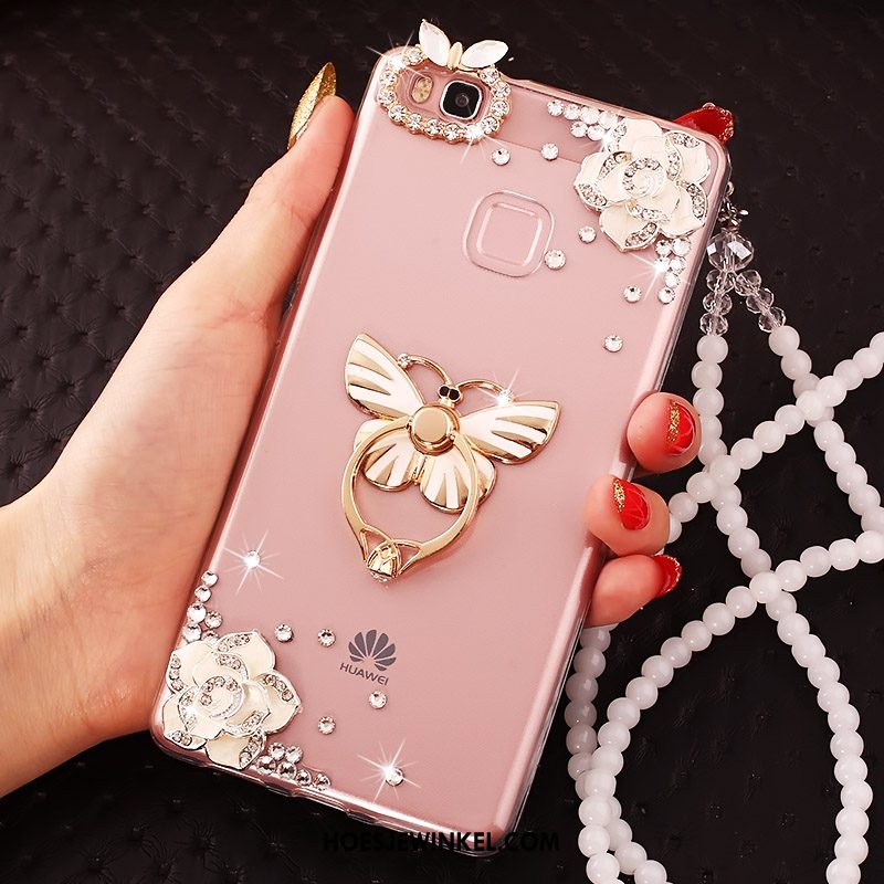 Huawei P10 Lite Hoesje Met Strass Roze Mobiele Telefoon, Huawei P10 Lite Hoesje Hoes Scheppend