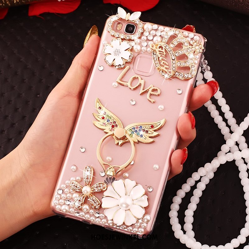 Huawei P10 Lite Hoesje Met Strass Roze Mobiele Telefoon, Huawei P10 Lite Hoesje Hoes Scheppend