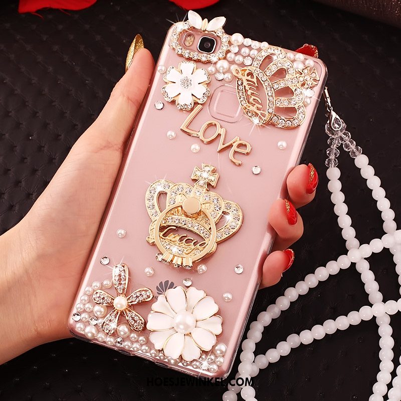 Huawei P10 Lite Hoesje Met Strass Roze Mobiele Telefoon, Huawei P10 Lite Hoesje Hoes Scheppend