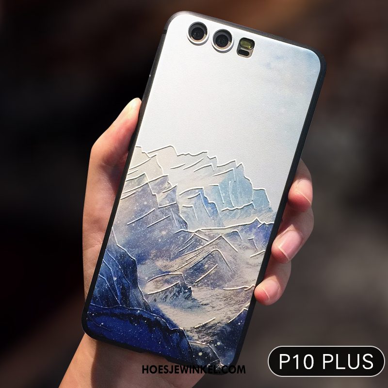 Huawei P10 Plus Hoesje All Inclusive Bescherming Anti-fall, Huawei P10 Plus Hoesje Siliconen Grijs Beige