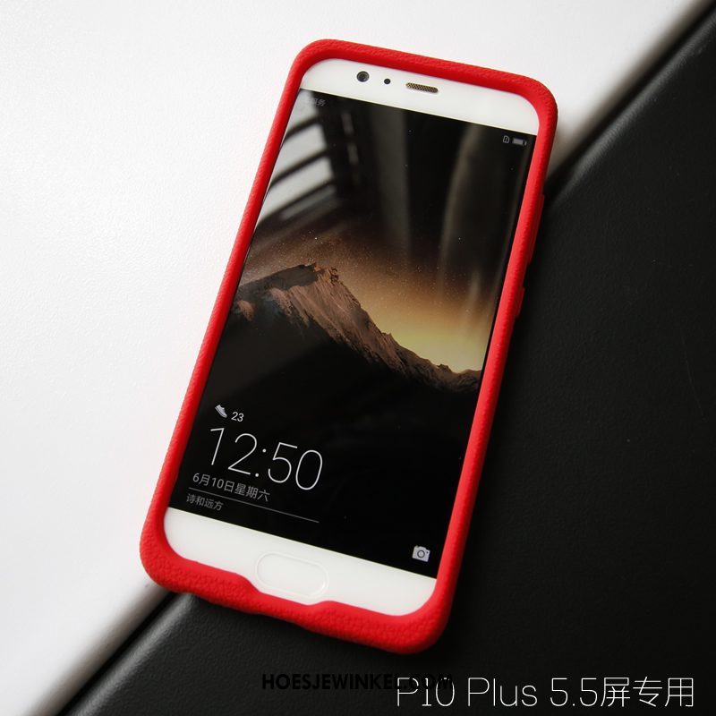 Huawei P10 Plus Hoesje All Inclusive Patroon Zacht, Huawei P10 Plus Hoesje Mobiele Telefoon Siliconen Orange