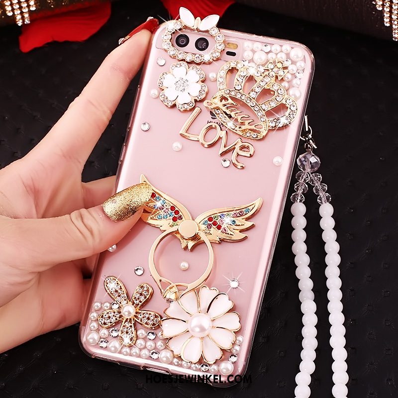 Huawei P10 Plus Hoesje Anti-fall Siliconen Roze, Huawei P10 Plus Hoesje Mobiele Telefoon