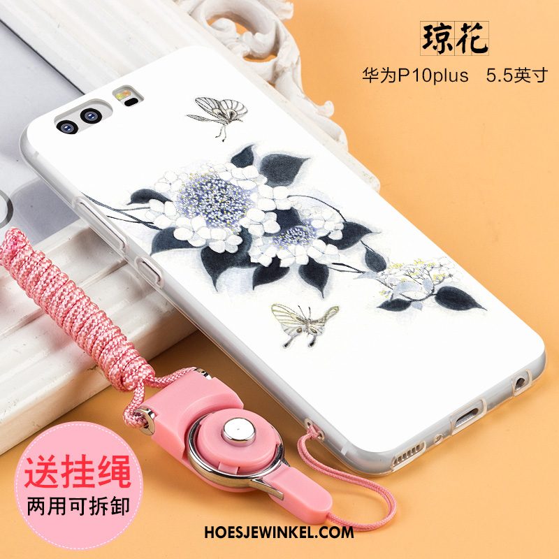 Huawei P10 Plus Hoesje Bescherming Licht Wit, Huawei P10 Plus Hoesje Zacht Mobiele Telefoon