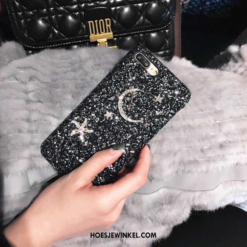 Huawei P10 Plus Hoesje Hoes Rood Met Strass, Huawei P10 Plus Hoesje Mobiele Telefoon Ster