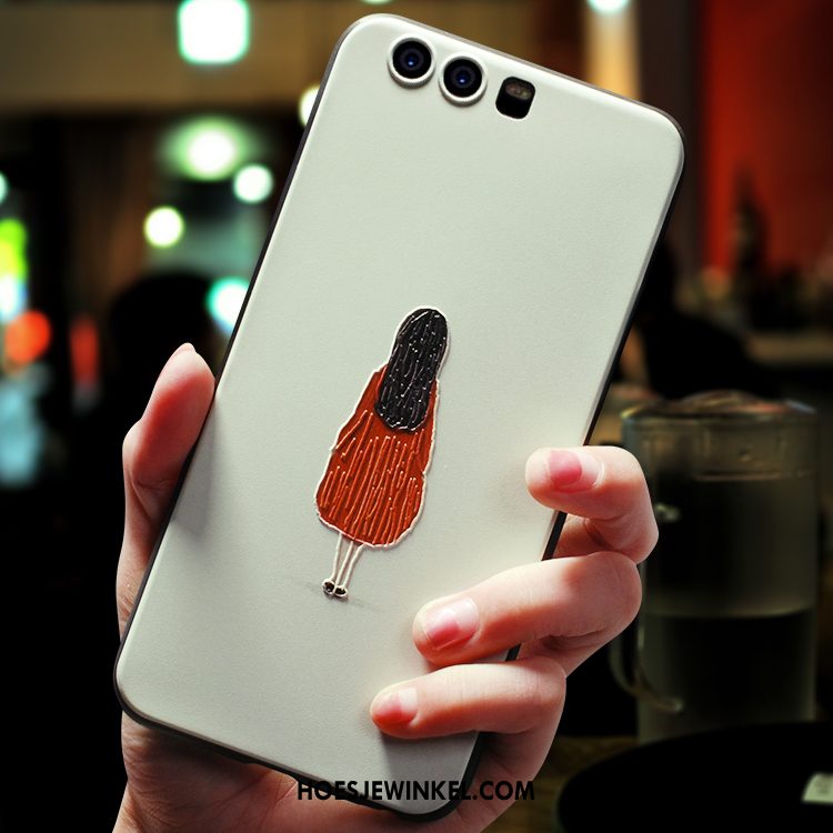 Huawei P10 Plus Hoesje Hoes Siliconen Wit, Huawei P10 Plus Hoesje Kunst Anti-fall