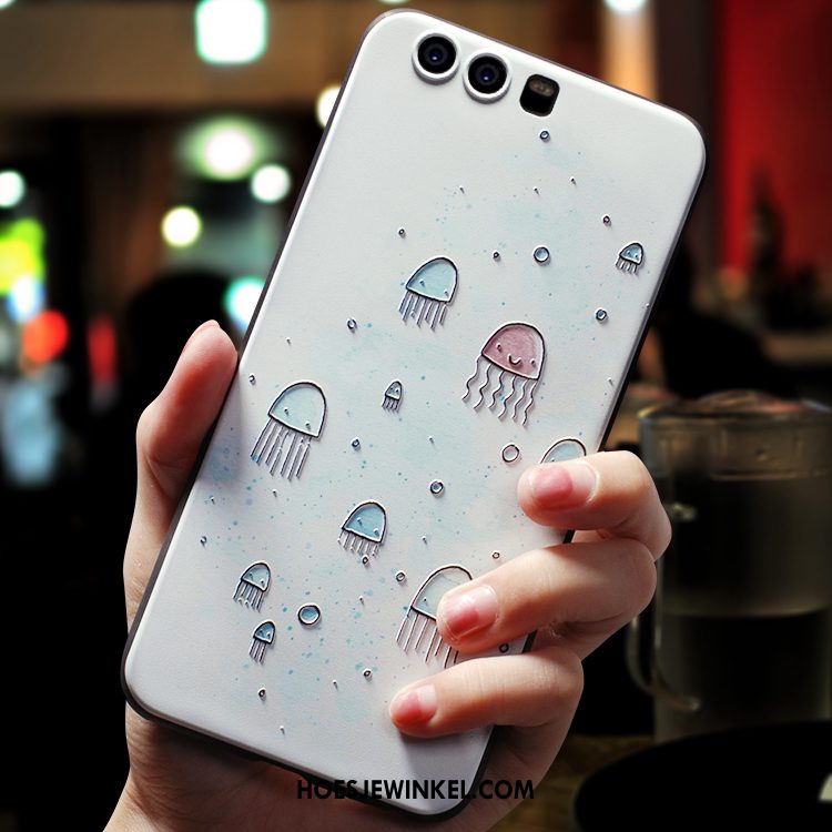 Huawei P10 Plus Hoesje Hoes Siliconen Wit, Huawei P10 Plus Hoesje Kunst Anti-fall