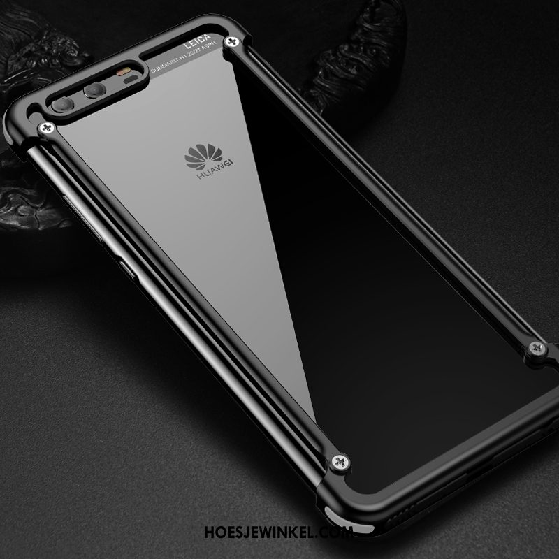 Huawei P10 Plus Hoesje Omlijsting Metaal Bescherming, Huawei P10 Plus Hoesje Scheppend Anti-fall