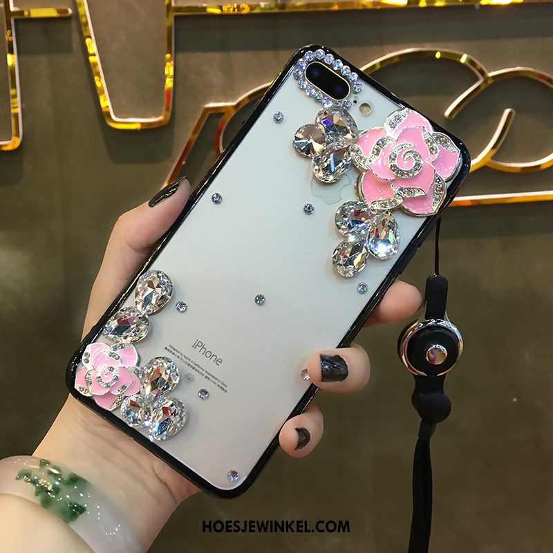 Huawei P10 Plus Hoesje Schrobben Roze Zacht, Huawei P10 Plus Hoesje Met Strass All Inclusive