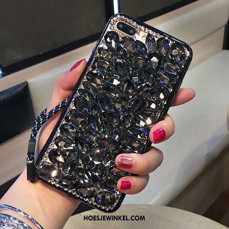 Huawei P10 Plus Hoesje Zacht Hanger Hoes, Huawei P10 Plus Hoesje Strass Edelsteen