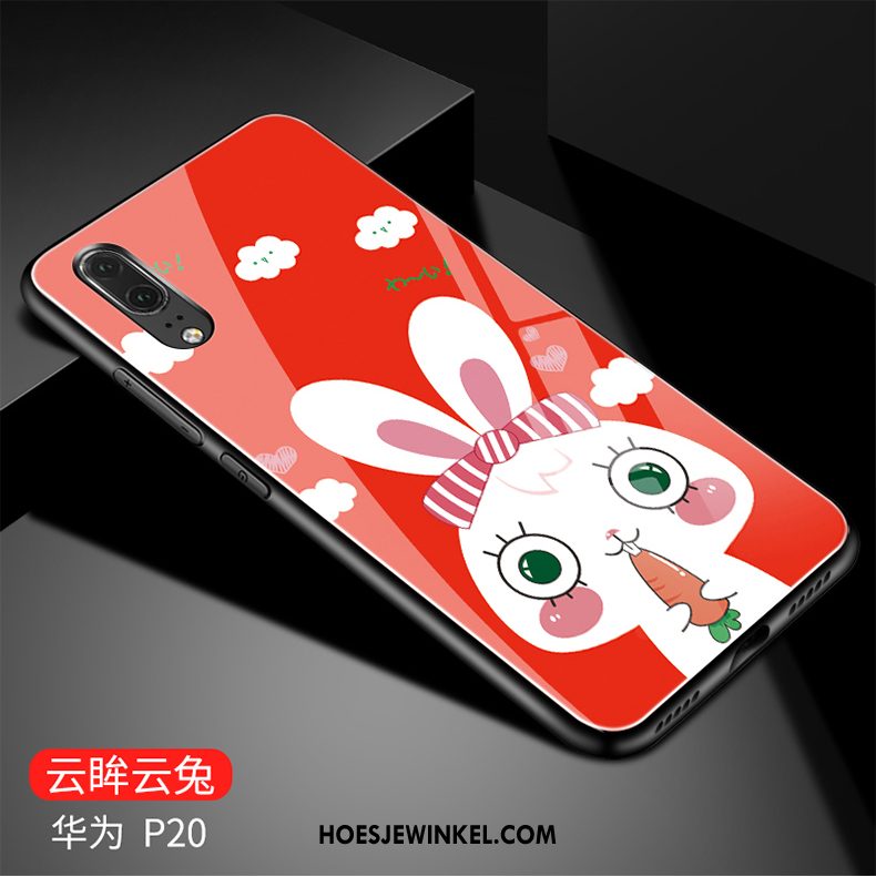 Huawei P20 Hoesje All Inclusive Eenvoudige Wit, Huawei P20 Hoesje Spiegel Hoes