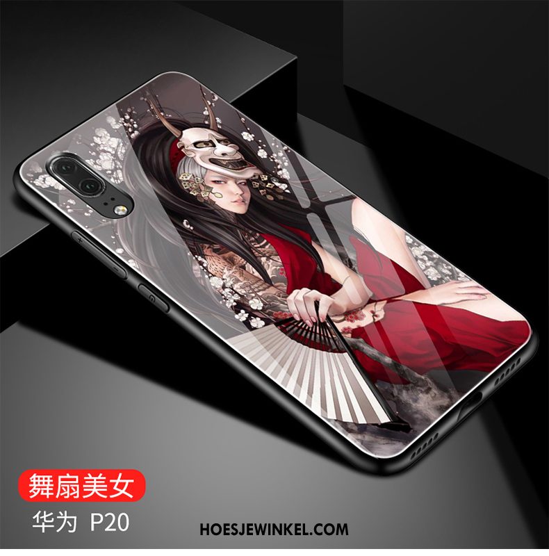 Huawei P20 Hoesje All Inclusive Eenvoudige Wit, Huawei P20 Hoesje Spiegel Hoes