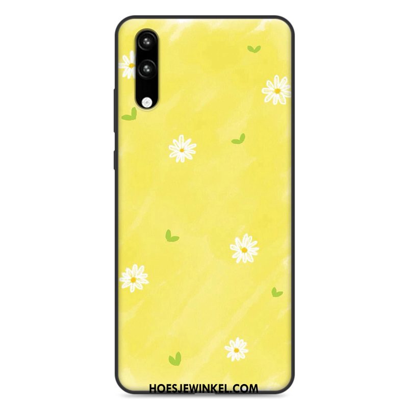 Huawei P20 Hoesje Anti-fall Hoes Siliconen, Huawei P20 Hoesje Wit Zacht