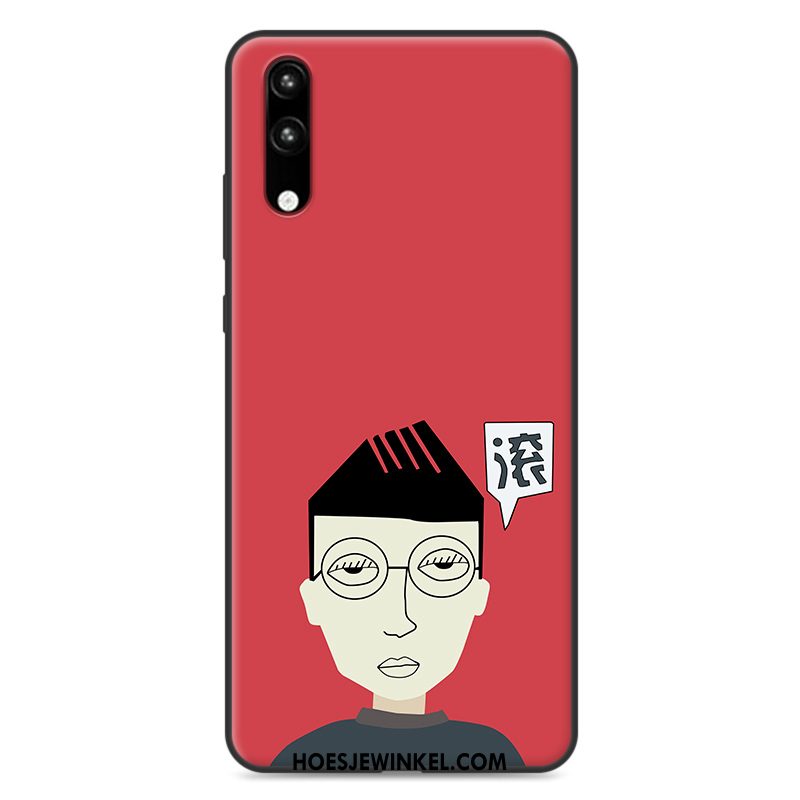 Huawei P20 Hoesje Anti-fall Hoes Siliconen, Huawei P20 Hoesje Wit Zacht