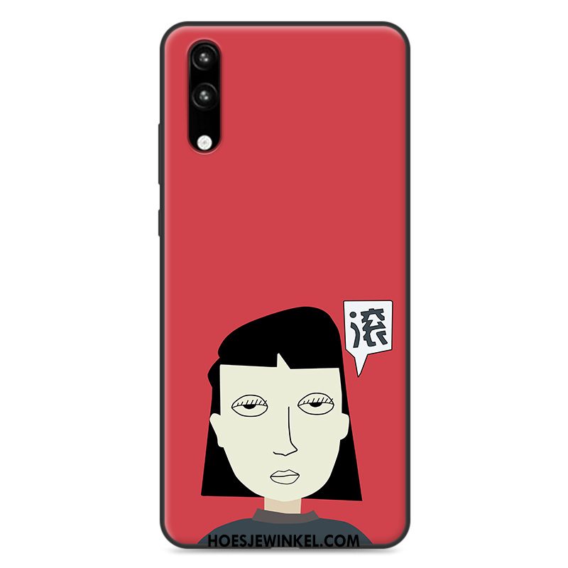 Huawei P20 Hoesje Anti-fall Hoes Siliconen, Huawei P20 Hoesje Wit Zacht