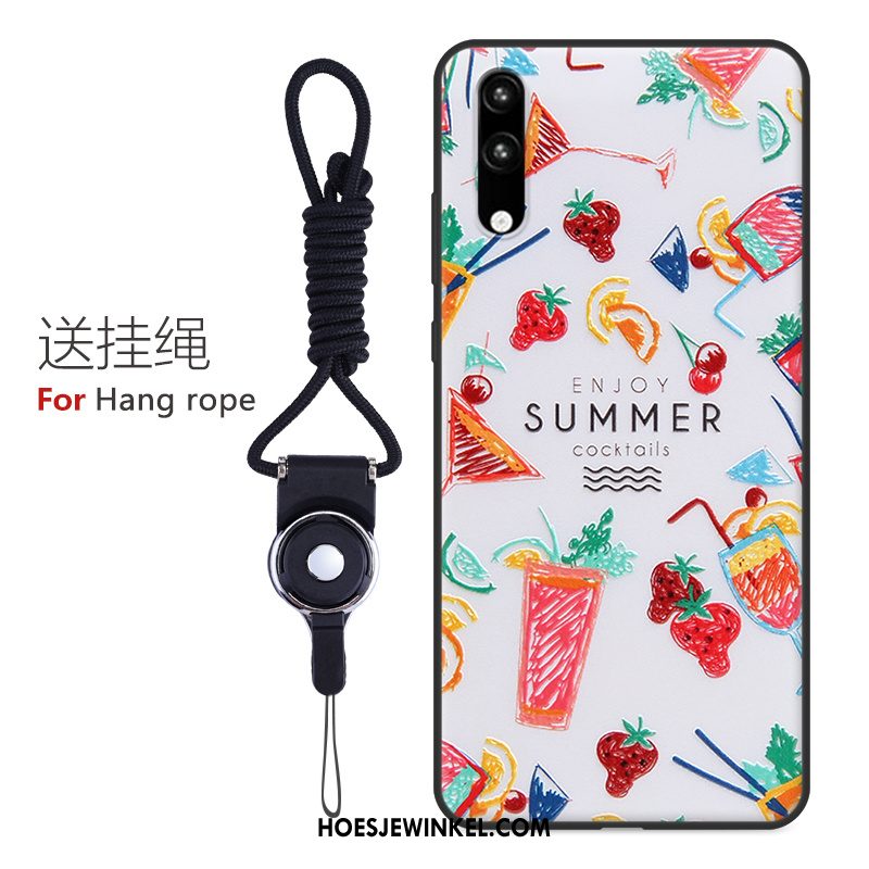 Huawei P20 Hoesje Anti-fall Spotprent Blauw, Huawei P20 Hoesje Zacht Hoes