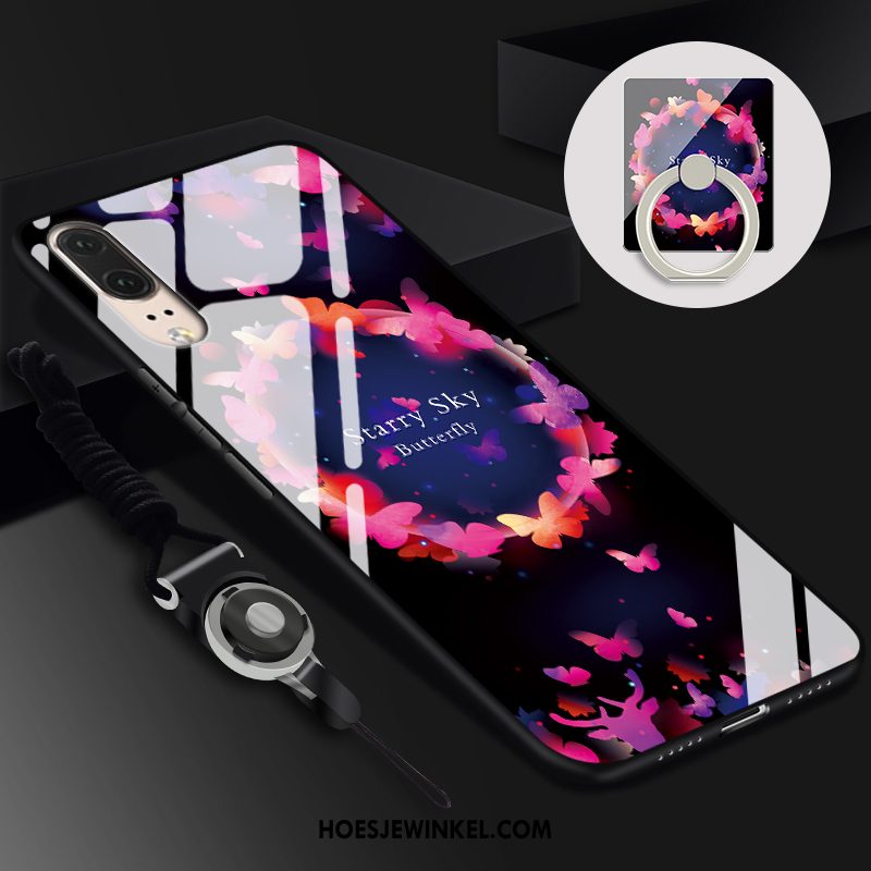 Huawei P20 Hoesje Anti-fall Zacht Hard, Huawei P20 Hoesje Blauw Mobiele Telefoon