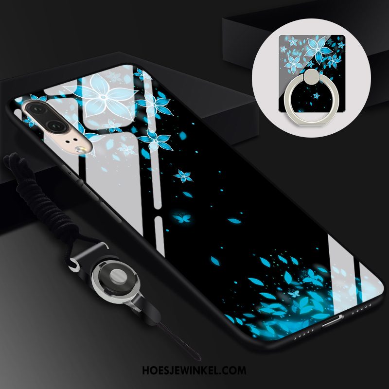 Huawei P20 Hoesje Anti-fall Zacht Hard, Huawei P20 Hoesje Blauw Mobiele Telefoon