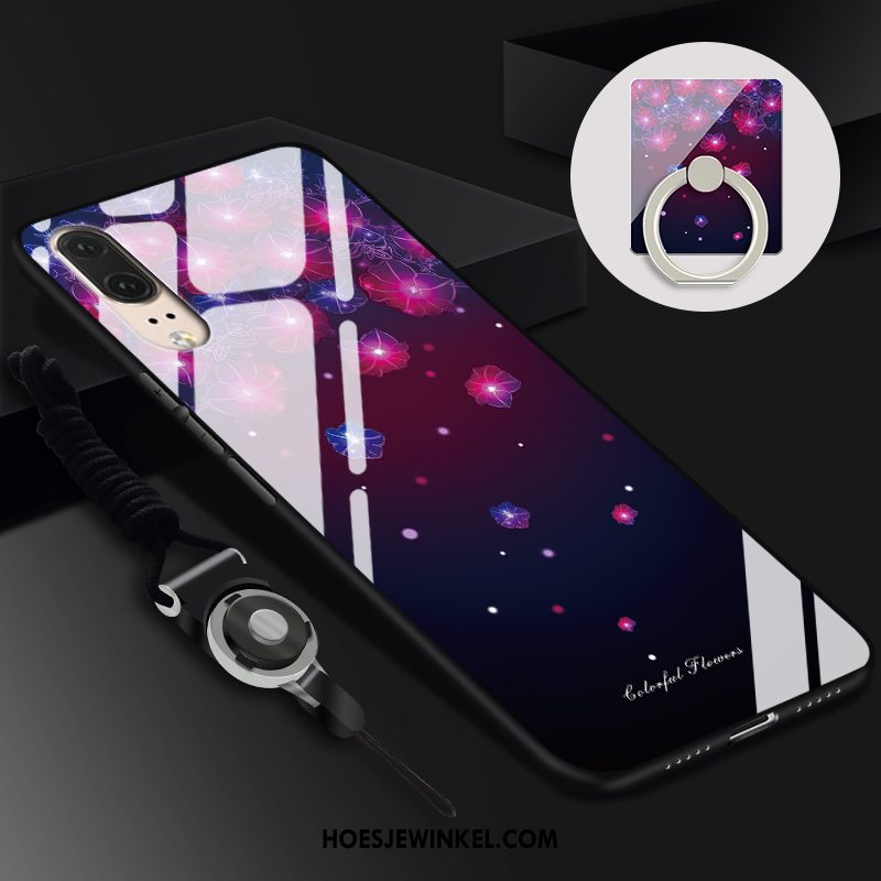 Huawei P20 Hoesje Anti-fall Zacht Hard, Huawei P20 Hoesje Blauw Mobiele Telefoon