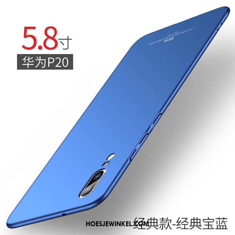 Huawei P20 Hoesje Bescherming Dun Mobiele Telefoon, Huawei P20 Hoesje Blauw Hoes
