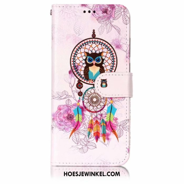 Huawei P20 Hoesje Blauw Mobiele Telefoon Clamshell, Huawei P20 Hoesje Leren Etui Mooie