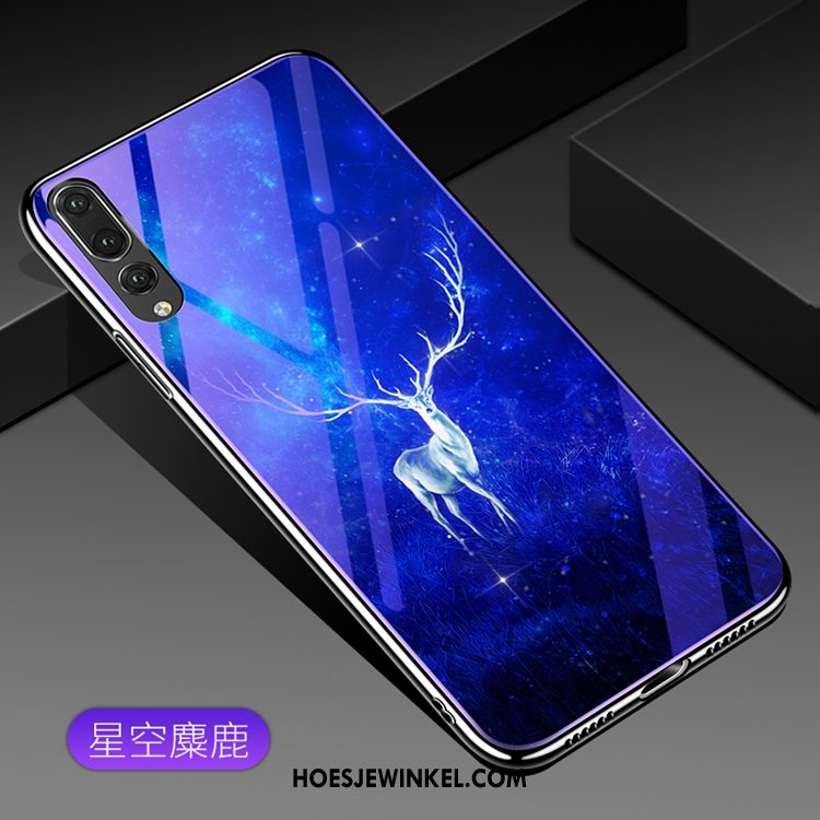 Huawei P20 Hoesje Glas Scheppend Purper, Huawei P20 Hoesje Trend Hoes