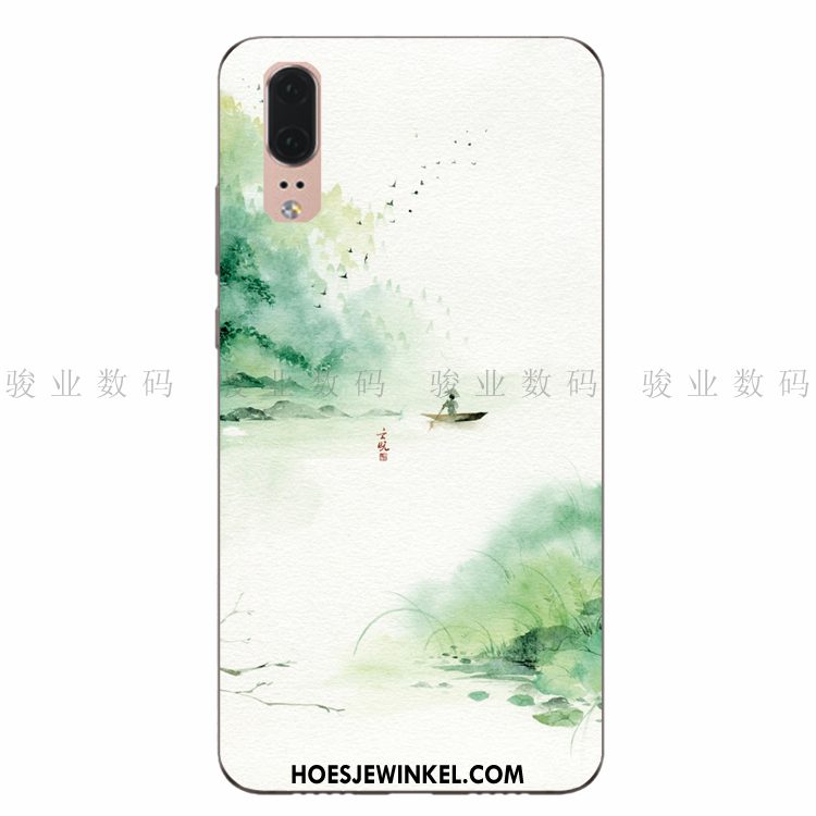 Huawei P20 Hoesje Groen Mobiele Telefoon Jeugd, Huawei P20 Hoesje Zacht Hoes