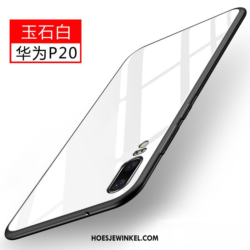 Huawei P20 Hoesje Hoes Zacht Glas, Huawei P20 Hoesje Persoonlijk Anti-fall