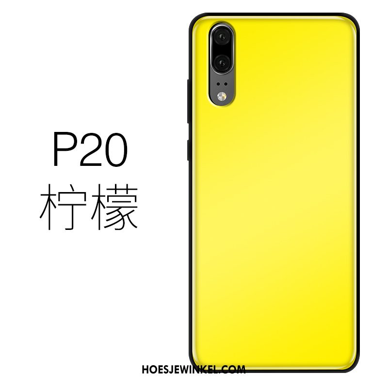 Huawei P20 Hoesje Purper Licht Siliconen, Huawei P20 Hoesje Mobiele Telefoon Dun