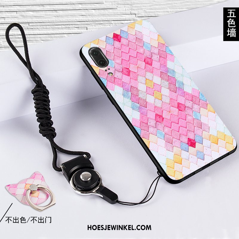 Huawei P20 Hoesje Trend Anti-fall Hoes, Huawei P20 Hoesje Siliconen Bescherming