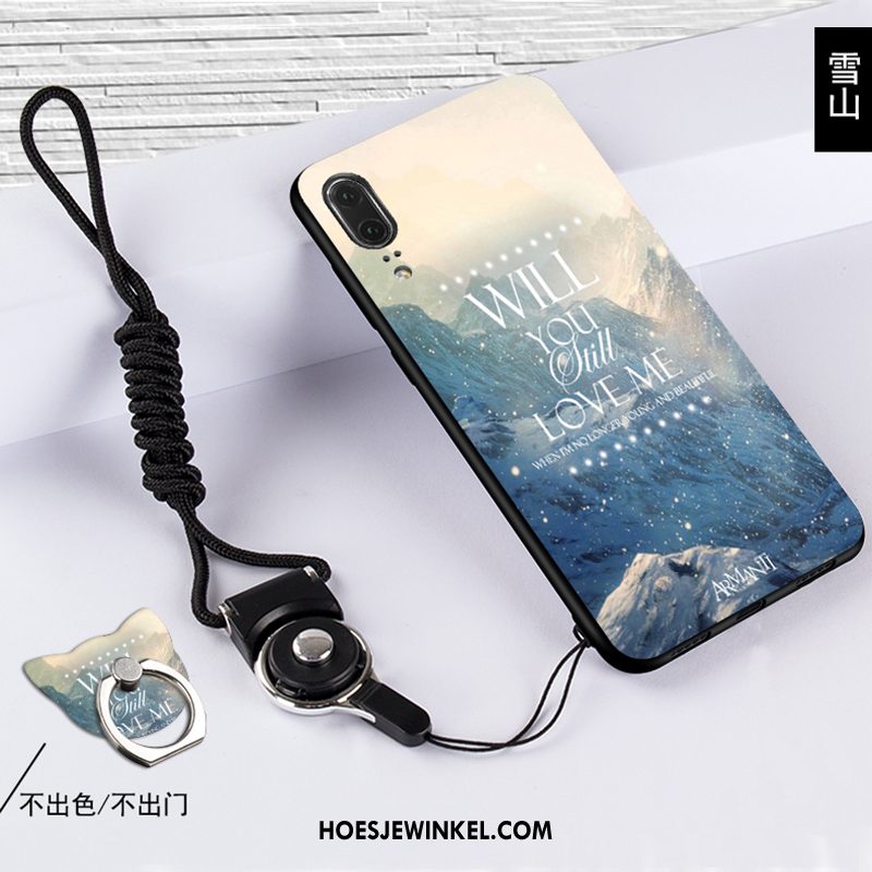 Huawei P20 Hoesje Trend Anti-fall Hoes, Huawei P20 Hoesje Siliconen Bescherming