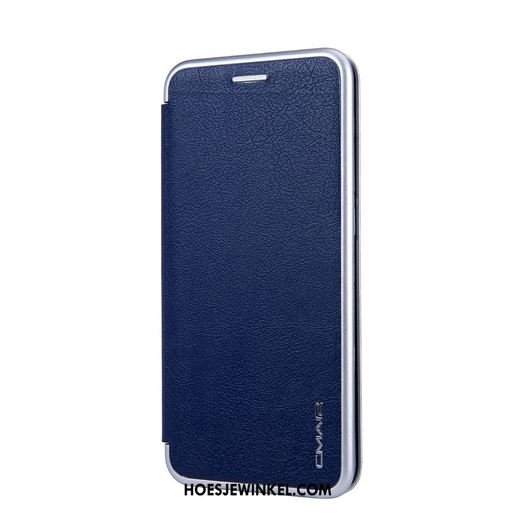 Huawei P20 Lite Hoesje Anti-fall Hoes All Inclusive, Huawei P20 Lite Hoesje Bescherming Echt Leer Braun