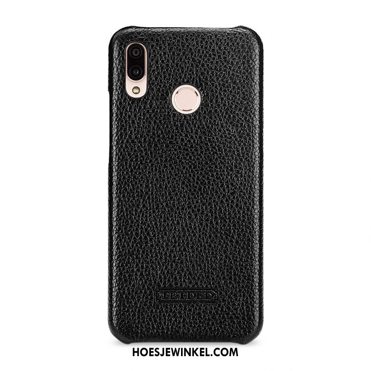 Huawei P20 Lite Hoesje Bescherming Leren Etui Hoes, Huawei P20 Lite Hoesje Echt Leer Mobiele Telefoon