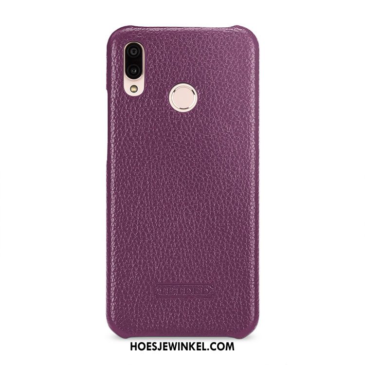 Huawei P20 Lite Hoesje Bescherming Leren Etui Hoes, Huawei P20 Lite Hoesje Echt Leer Mobiele Telefoon