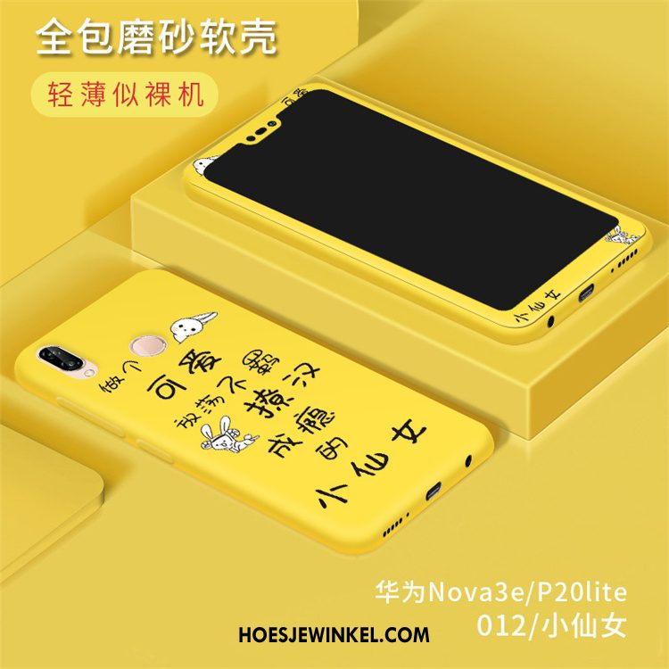 Huawei P20 Lite Hoesje Bescherming Rood Trend, Huawei P20 Lite Hoesje Anti-fall Schrobben