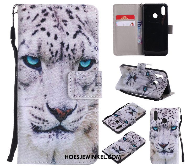 Huawei P20 Lite Hoesje Blauw All Inclusive Leren Etui, Huawei P20 Lite Hoesje Bescherming Zacht